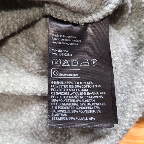 H&M cropped pullover hoodie - green, size small - Picture 8 of 8